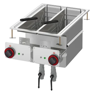 Fritteuse drop-in elektrisch doppelt 0,75 kW/l, 8+8 l 400 V | RM - F2/8D-64ET