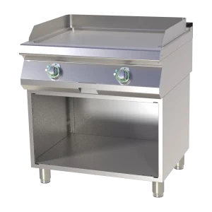 Grillplatte glatt verchromt mit Unterbau | RM - FTHC 780 E