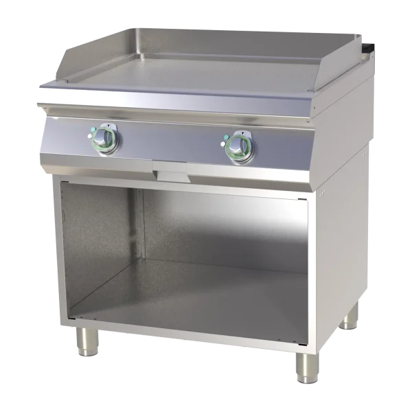 Grillplatte glatt verchromt mit Unterbau | RM - FTHC 780 E