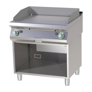 Grillplatte glatt verchromt mit Unterbau | RM - FTHC 780 G