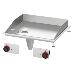Grillplatte 75x55 drop-in elektrisch verchromt glatt 400 V | RM - FTLD-68ETS