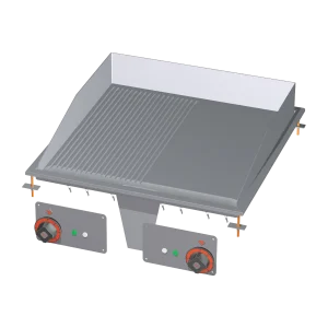 Grillplatte 56x55 drop-in elektrisch kombiniert 400 V | RM - FTLRD-66ET