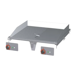 Grillplatte kombiniert Chrom | RM - FTLRD-88ETS