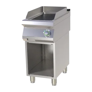 Grillplatte geriffelt mit Unterbau | RM - FTR 740 E
