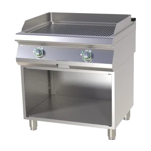 Grillplatte geriffelt mit Unterbau | RM - FTR 780 E