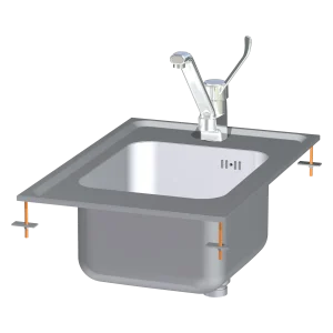 Neutrales Spülmodul für Drop-In | RM - LAD-64
