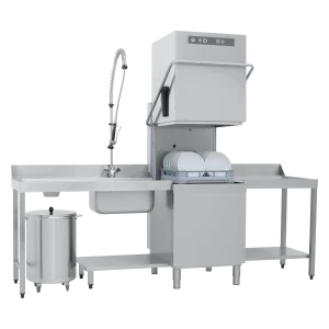 Durchschubspülmaschine doppelwandig mit Schmutzwasserpumpe 50x50 - 400 V | RM - NT 102 P