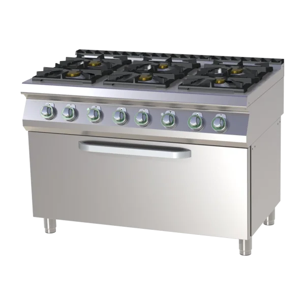 Gasherd mit elektrischem statischem Backofen | RM - SPST 7120/31 GE