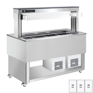 Tablettwagen TR-BLUE-3R blau für Restaurant und Gastronomie - InGastro Equipment