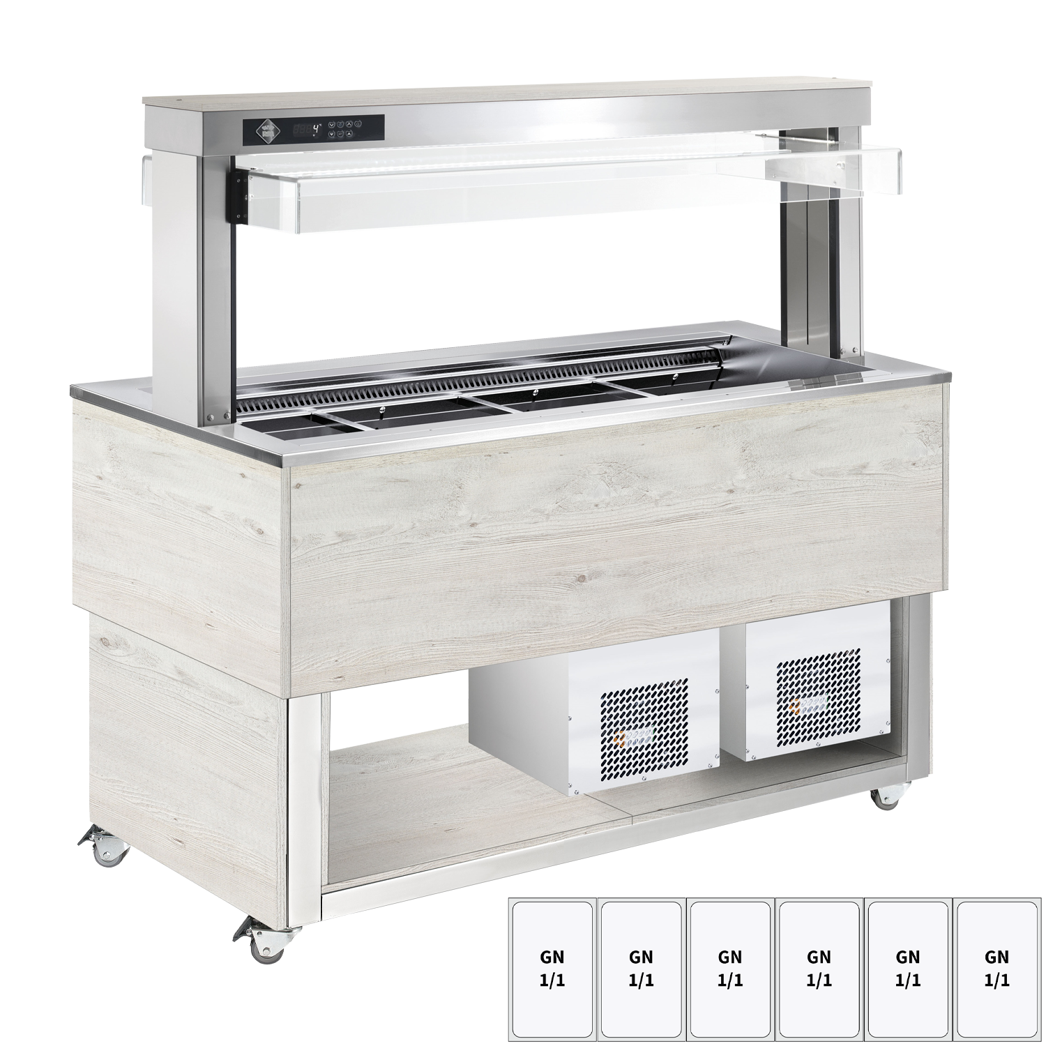 Tablettwagen TR-BLUE-6H blau für Restaurant und Gastronomie - InGastro Equipment