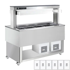 Tablettwagen TR-BLUE-6I blau für Restaurant und Gastronomie - InGastro Equipment