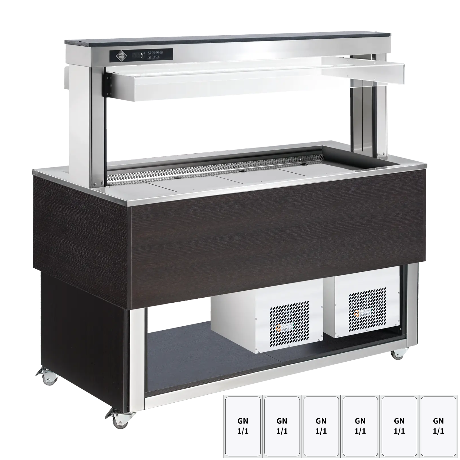 Tablettwagen TR-BLUE-6W blau für Restaurant und Gastronomie - InGastro Equipment