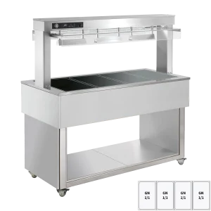 Tablettwagen TR-BROWN-4R braun für Restaurant und Gastronomie - InGastro Equipment
