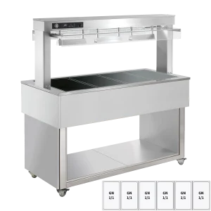 Tablettwagen TR-BROWN-6R braun für Restaurant und Gastronomie - InGastro Equipment