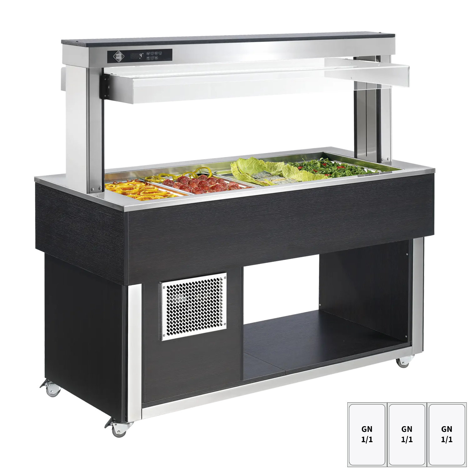 Tablettwagen TR-GREEN-3W grün für Restaurant und Gastronomie - InGastro Equipment