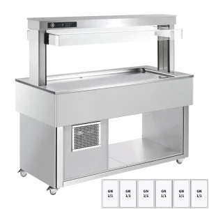 Tablettwagen TR-LIME-6R lime grün für Restaurant und Gastronomie - InGastro Equipment
