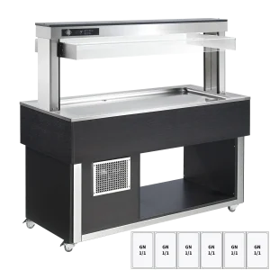 Tablettwagen TR-LIME-6W lime grün für Restaurant und Gastronomie - InGastro Equipment