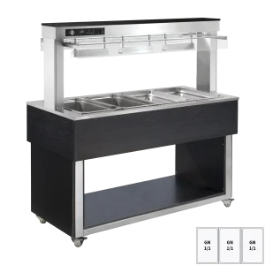 Tablettwagen TR-RED-3I rot für Restaurant und Gastronomie - InGastro Equipment