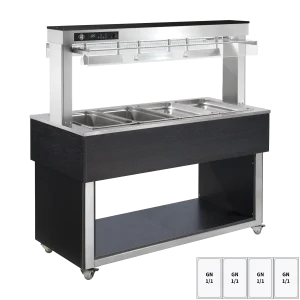 Tablettwagen TR-RED-4I rot für Restaurant und Gastronomie - InGastro Equipment