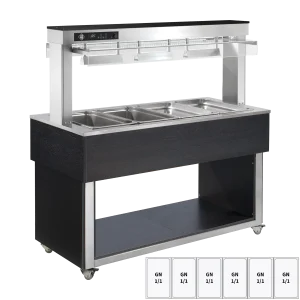 Tablettwagen TR-RED-6W rot für Restaurant und Gastronomie - InGastro Equipment