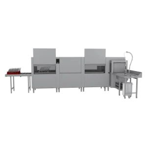 Tunnelspülmaschine 300, Kaltwasser, Ausgang links, Eckvorwaschmodul, Ecktrockenmodul | RM - XT 300 L CTPWR