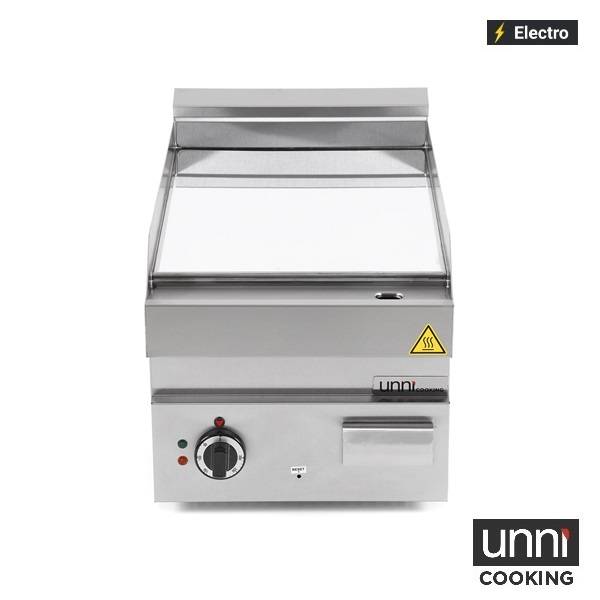 Elektro-Grillplatte E65GP10B gerillt für Gastronomie - InGastro Equipment