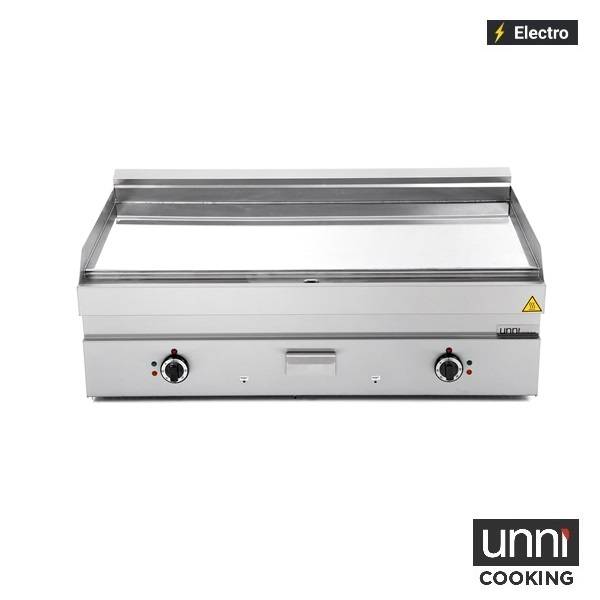 Elektro-Grillplatte E65GP30B gerillt für Gastronomie - InGastro Equipment