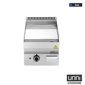 Gas-Grillplatte G65GP10B-C gerillt für Gastro-Kochblock - InGastro Equipment