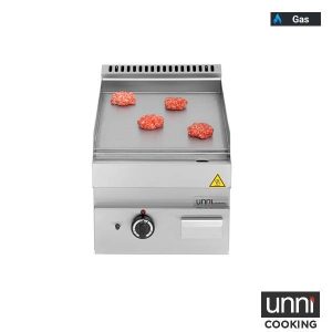 Gas-Grillplatte G65GP10B-S1 glatt für Gastro-Kochblock - InGastro Equipment