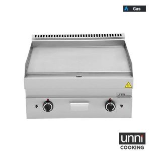 Gas-Grillplatte G65GP20B-S glatt für Gastro-Kochblock - InGastro Equipment