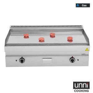 Gas-Grillplatte G65GP30B-C gerillt für Gastro-Kochblock - InGastro Equipment