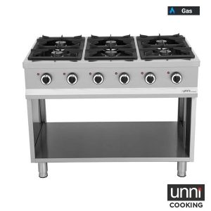 Gastro Kochblock 6-flammig OCK-6 für Gewerbeküche - InGastro Equipment