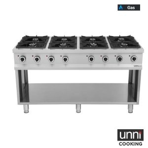 Gastro Kochblock 8-flammig OCK-8 für Gewerbeküche - InGastro Equipment