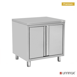 Edelstahl Schiebetürschrank 10 Fächer für Gastronomie - InGastro Equipment