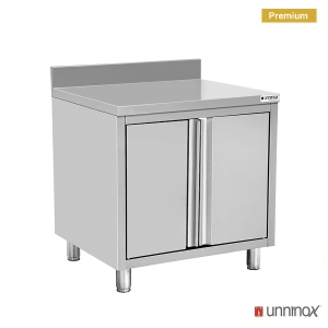 Edelstahl Schiebetürschrank 14 Fächer für Gastronomie - InGastro Equipment