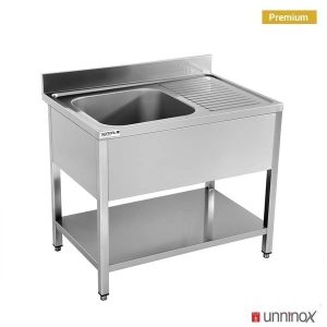 Spüle + Unterregal - PREMIUM
1 SCHÜSSEL
140x70xH85cm – Spüle Links