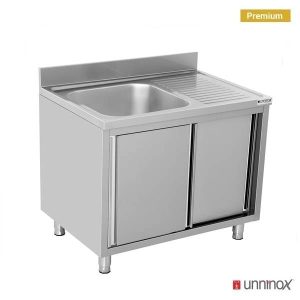 Edelstahl Spülbecken einfach für Gastronomieküche - InGastro Equipment